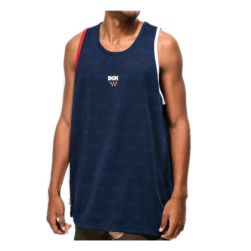 DGK Riviera Navy Tank Top NWT